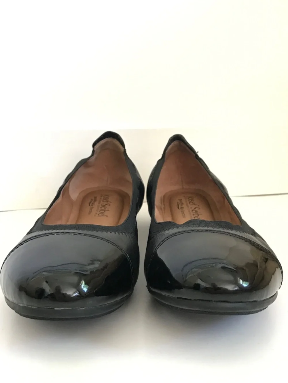 JOSEPH SEIBEL Ballet Flat Black Leather Pippa Women’s Size 9